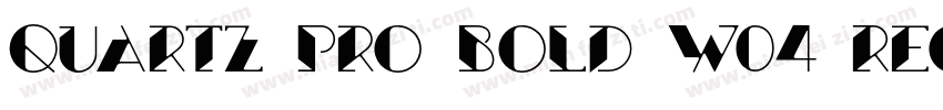 Quartz Pro Bold W04 Regular字体转换
